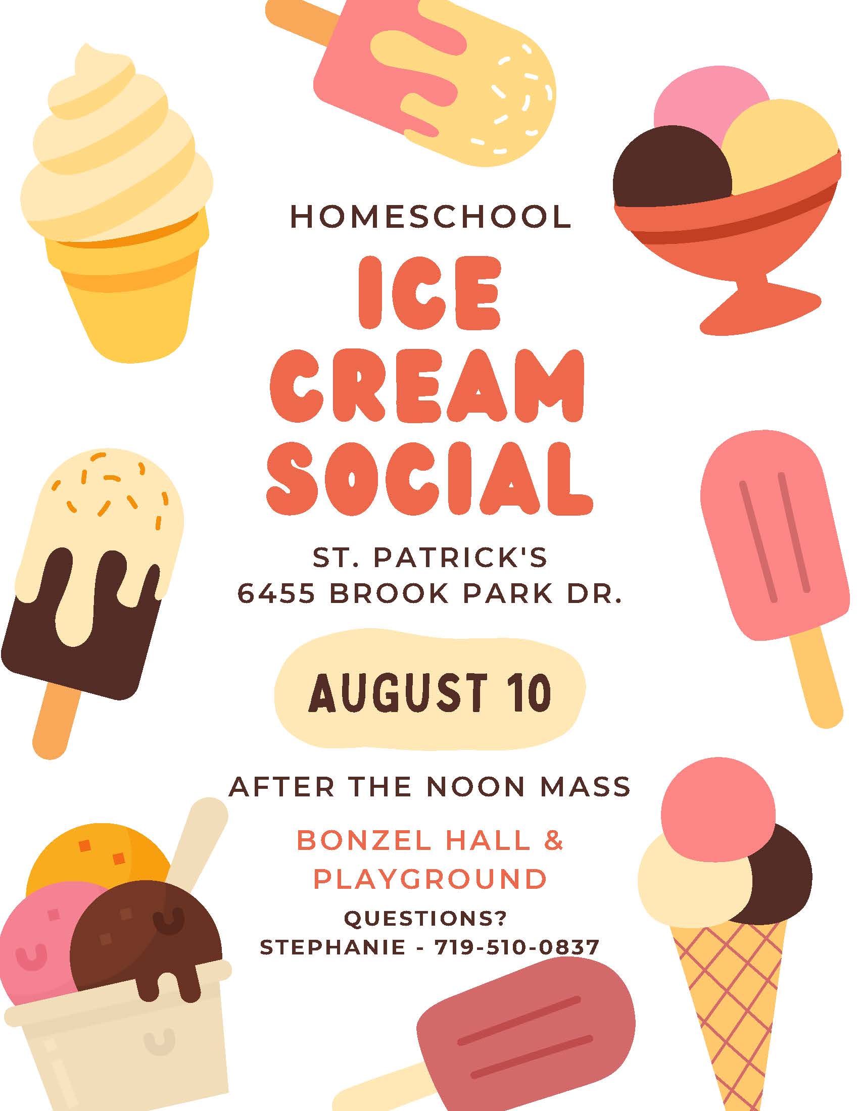 Home School Ice Cream Social
